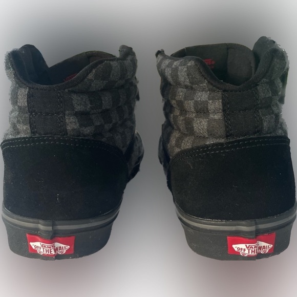 Vans black/gray checkerboard hi top skateboard sneaker NWOB size 11.5 - Picture 4 of 8